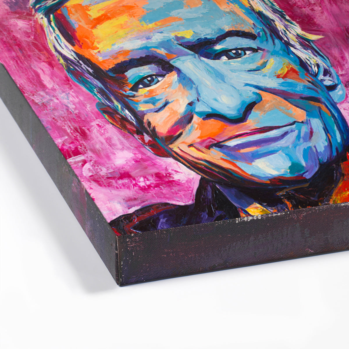 'HUGH' Archival Gallery Edge Stretched Canvas Print
