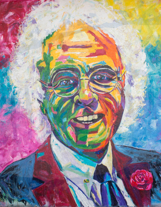 「JOHN」高解像度プリント、310 gsm イルフォードギャラリーテクスチャードコットンラグ