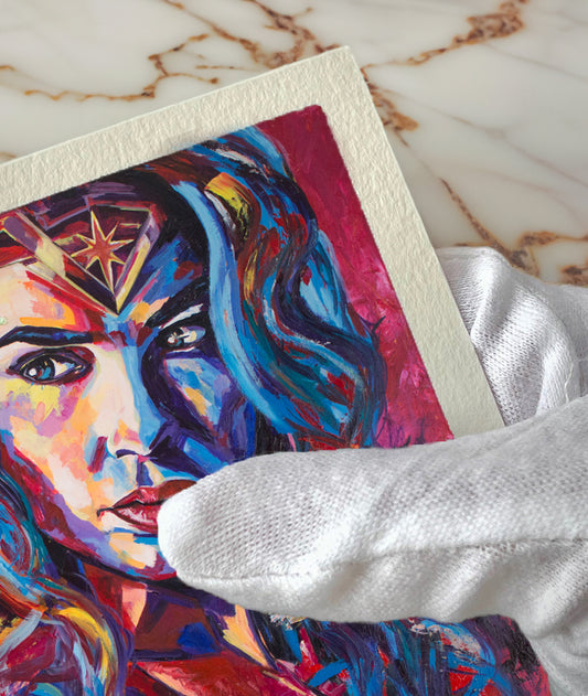 'WONDER WOMAN' High Resolution Giclée Print on 220 gsm Cotton Rag