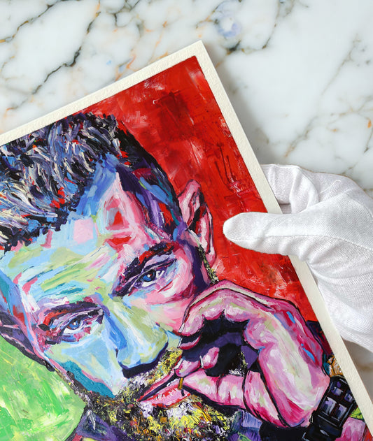 220 gsm 棉布上印有“CONOR”高分辨率艺术微喷印花