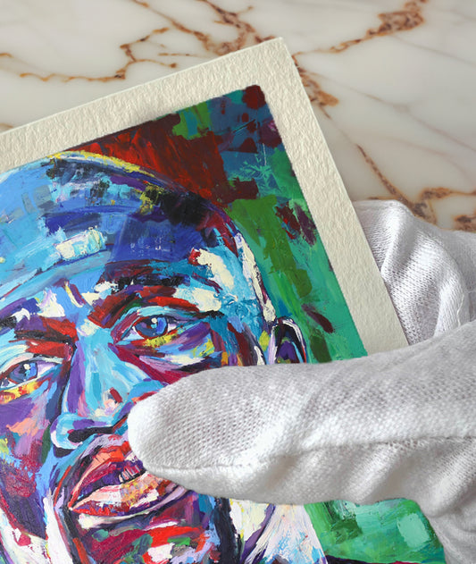 220 gsm 棉布上的“Floyd”高分辨率 Giclée 印花